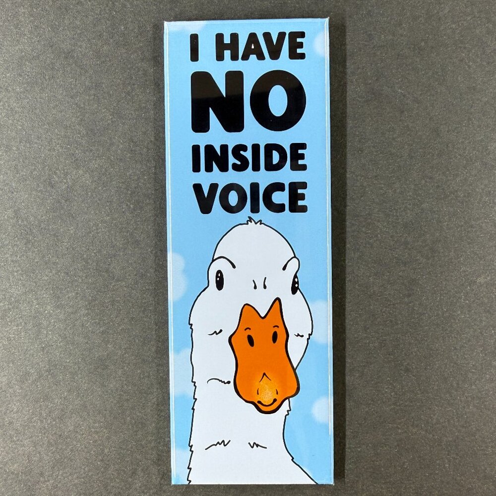 Funny Pekin Duck Magnet Funny Mini Art Decor Gift Handmade 1.5x4.5"
